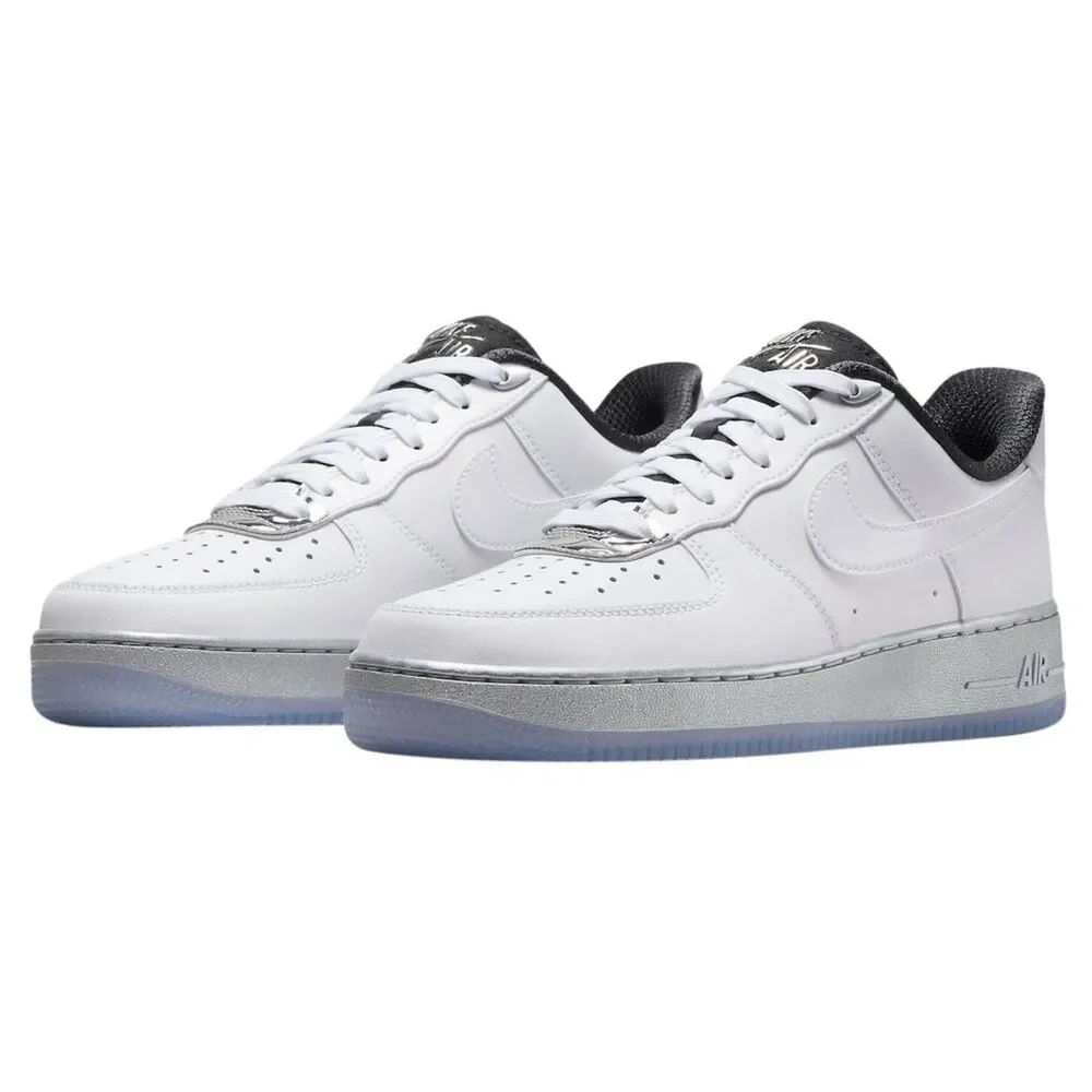 Nike Air Force 1 ’07 SE ‘White Metallic Silver’ DX6764-100 - Size 6 Women - Picture 2 of 10